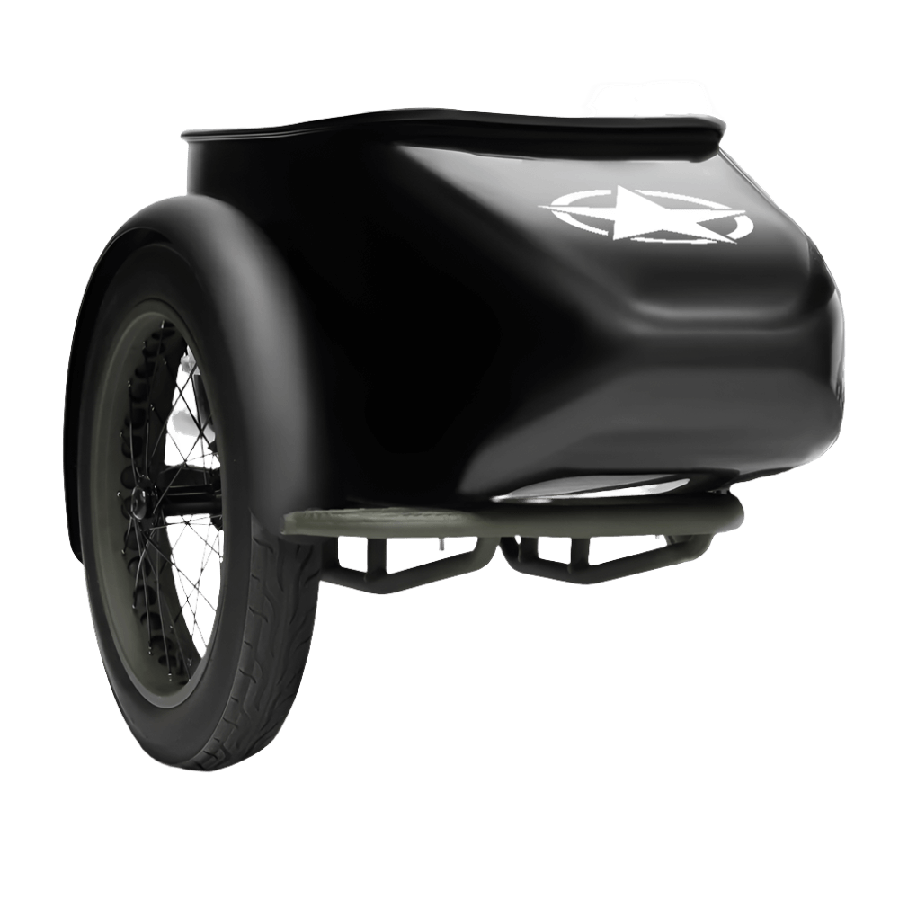 Army-Star Sidecar Sticker