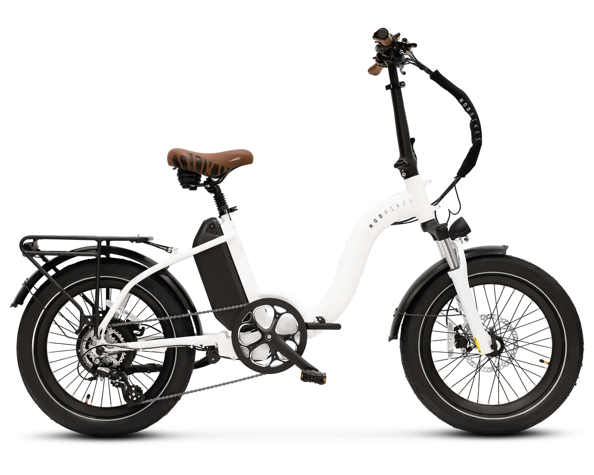 Foldable Electric Bike EBike for Commuting by MOD Bikes with Step-Thru Frame, 28MPH, 50 Miles Range, 500W motor - HSA/FSA Eligible
