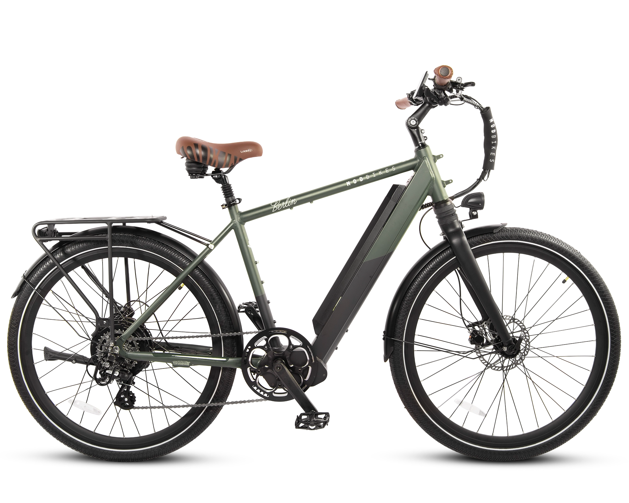 gear berlin MOD Berlin 3 Top Commuter E-Bike Choice Army Green - HSA/FSA Eligible - Fast Commuter Ebike - Top Rated Electric Bicycle for Adults