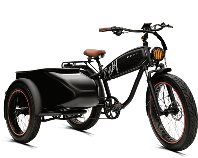 Electric bicycle with shop sidecar