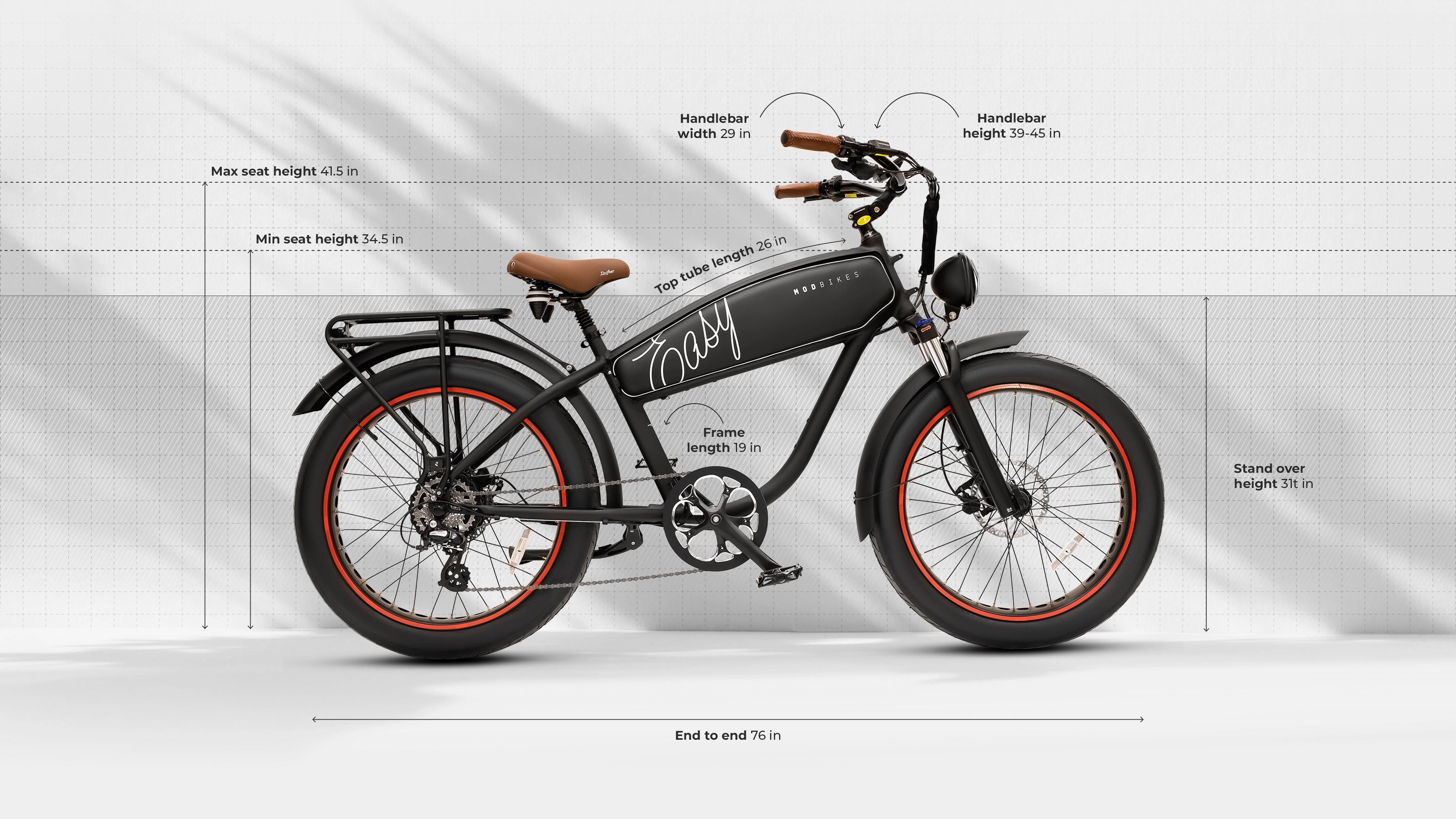MOD Easy 3: Iconic Electric Cruiser Bike MOD Easy 3: Iconic Electric Cruiser Bike