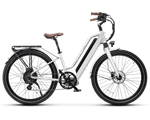 MOD Berlin Step-Thru 3 stylish electric bike with lightweight design and dual suspension for commuters.