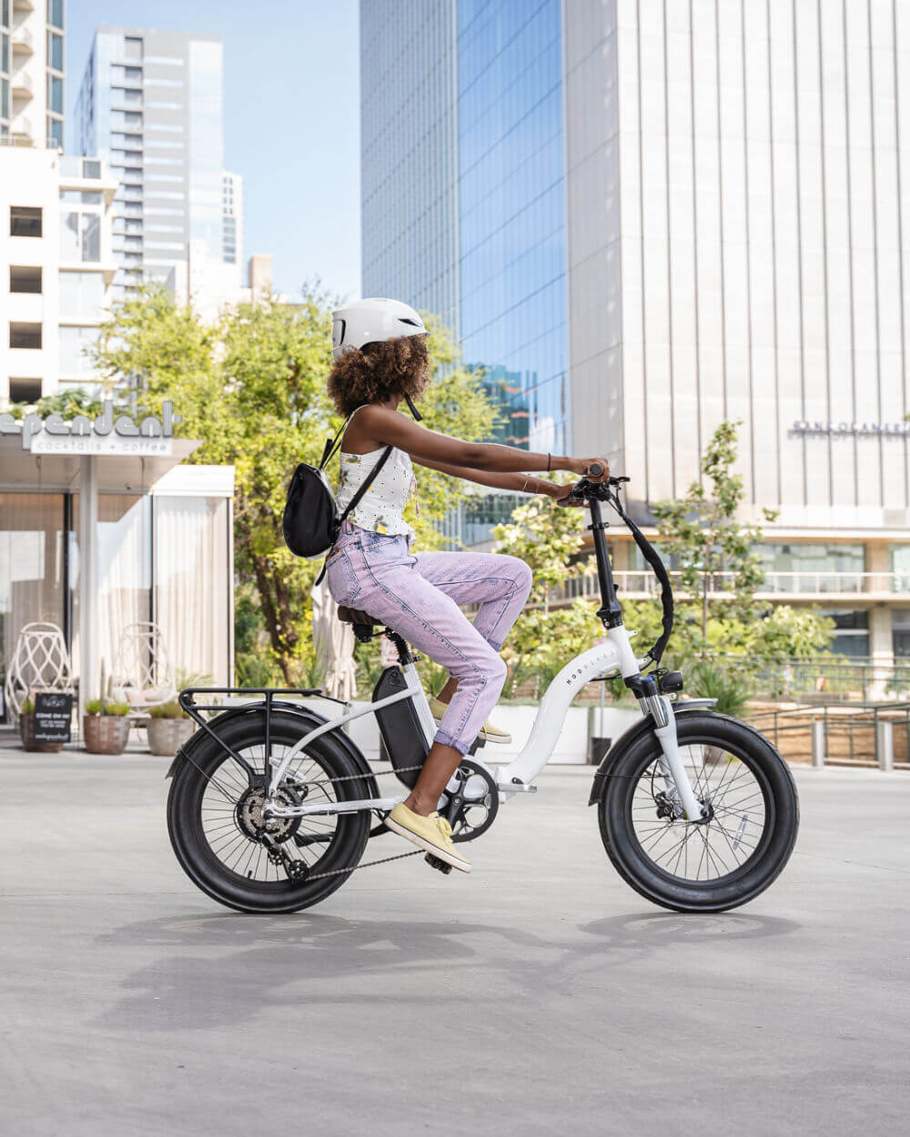 citybike mini MOD City+ Step-Thru 3 Electric Foldable Bike Ocean Blue - HSA/FSA Eligible - Best Eco Ebike for the Money