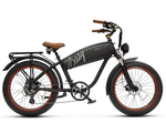MOD Easy 3 electric bike cruiser with retro frame and built-in battery, showcasing style and power.